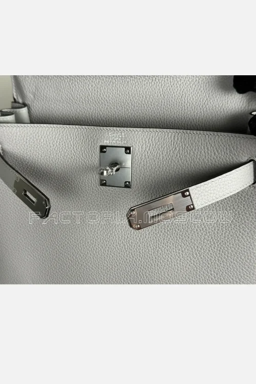 Hermes Kelly Retourne 28 Togo Colour Blue Glacier PHW