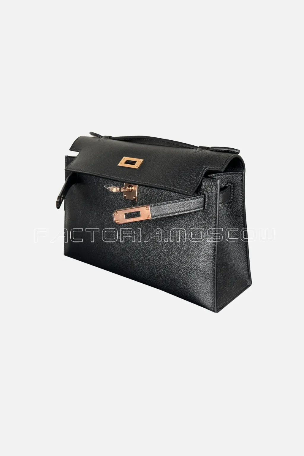 Hermès Kelly Pochette Evercolor Colour Black RGHW
