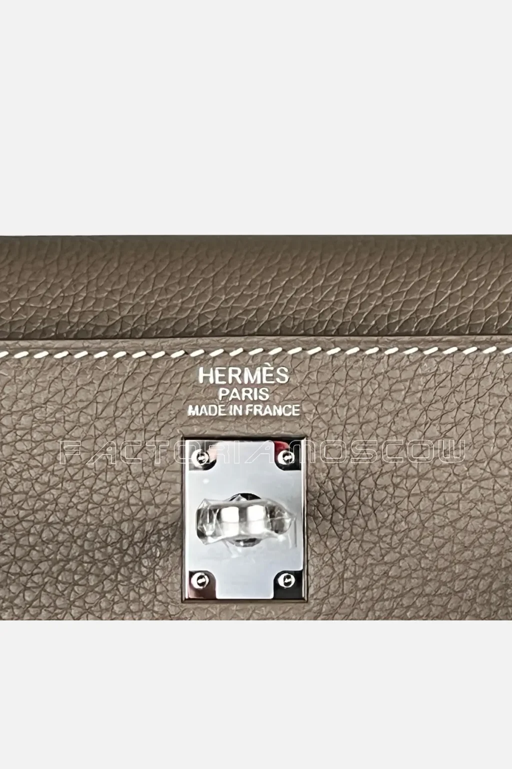Hermes Kelly Retourne 25 Togo Colour Etoupe PHW