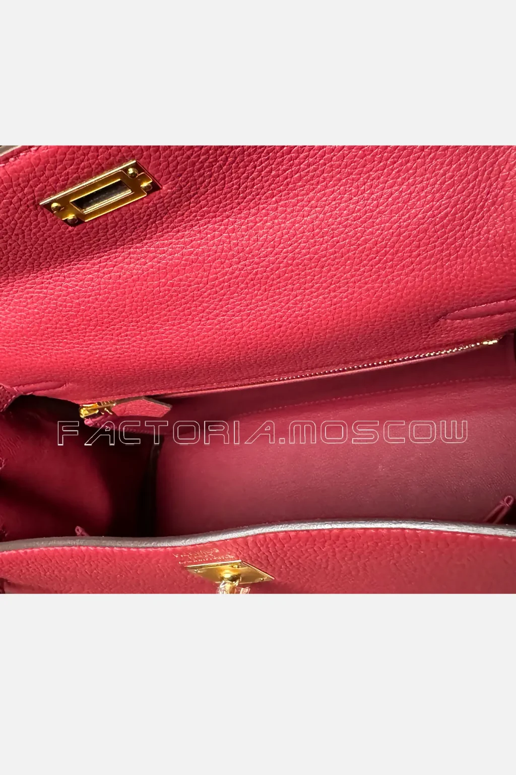 Hermes Kelly Retourne 25 Togo Colour Rouge Grenade GHW
