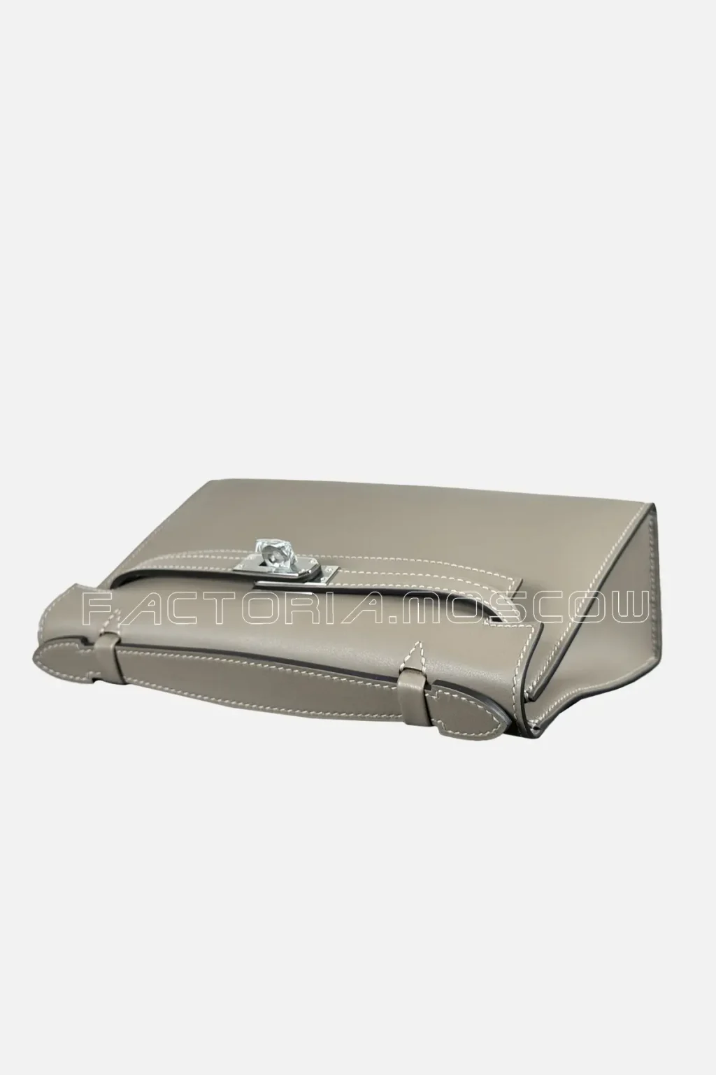 Hermes Kelly Pochette Swift Colour Gris Asphalt PHW
