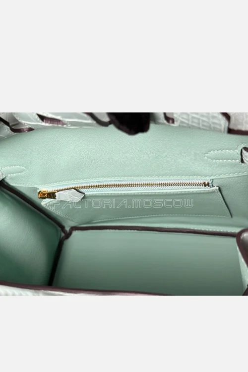 Hermès Birkin 25 Alligator Matte Colour Vert D'Eau Hardware GHW