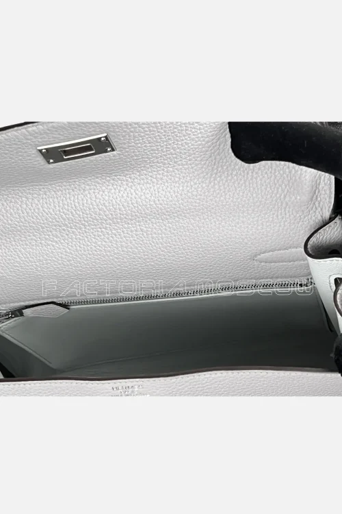 Hermes Kelly Retourne 28 Togo Colour Ice Blue PHW