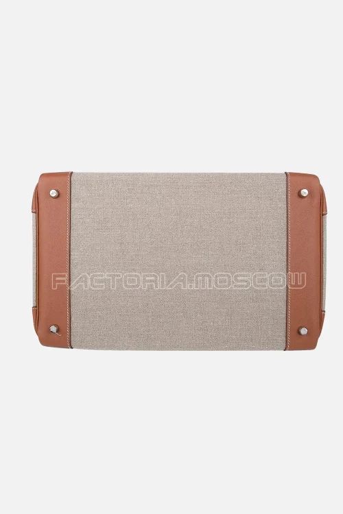 Hermes Birkin НАС 40 Evercolor/Toile Gold/Ficelle PHW