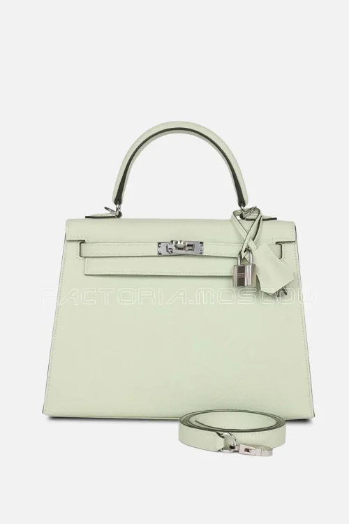 Hermès Kelly Sellier 25 Vert Fizz Epsom PHW
