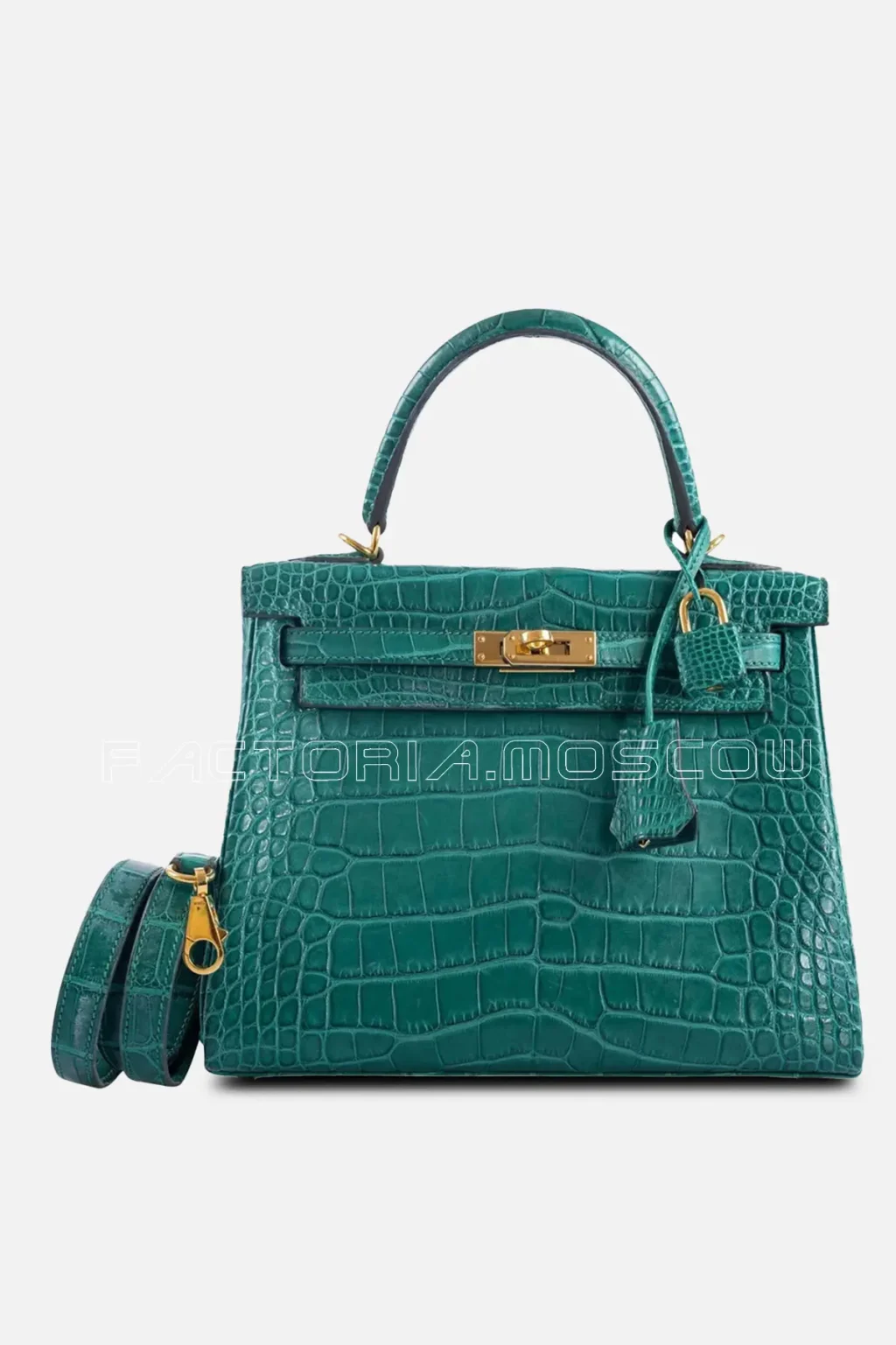 Hermes Kelly 25 Retourne Malachite Matte Alligator GHW