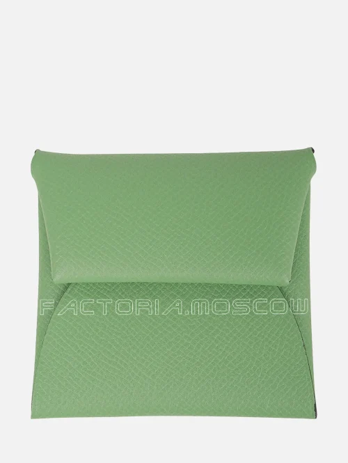 Hermes Bastia Change Purse Epsom leather Vert Criquete