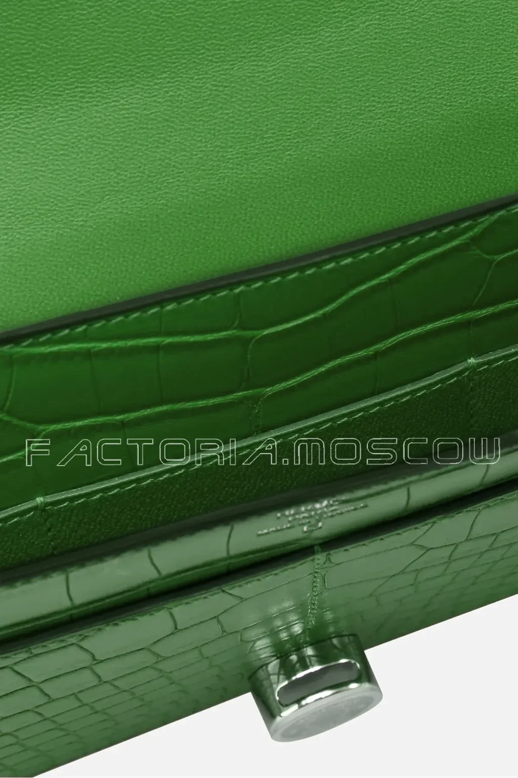 Hermes Dogon Duo Wallet Alligator matte Cactus Hardware Phw