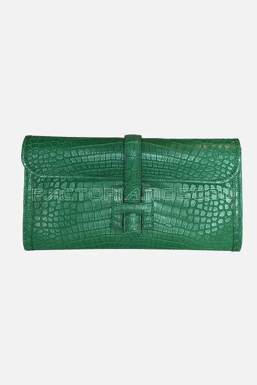 Hermes Jide Elan 29 Alligator matte Cactus Hardware Leather