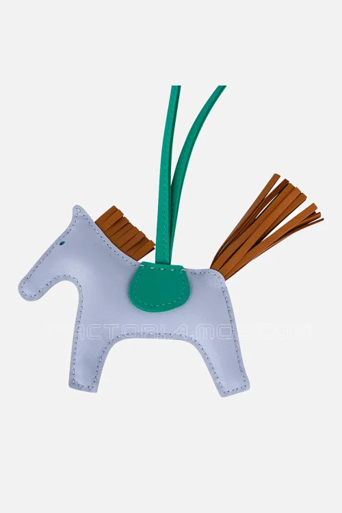 Hermes Rodeo PM Bag Charm Bleu Brume / Menthe / Sesame