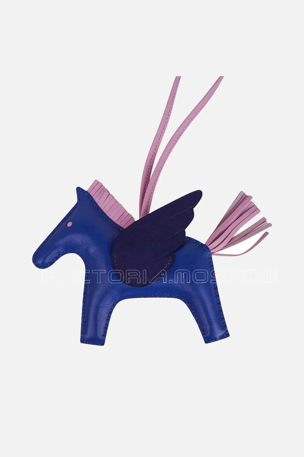 Hermes Pegase Rodeo PM Bag Charm Blue de France /Blue Sapphire/Mauve Sylvestre
