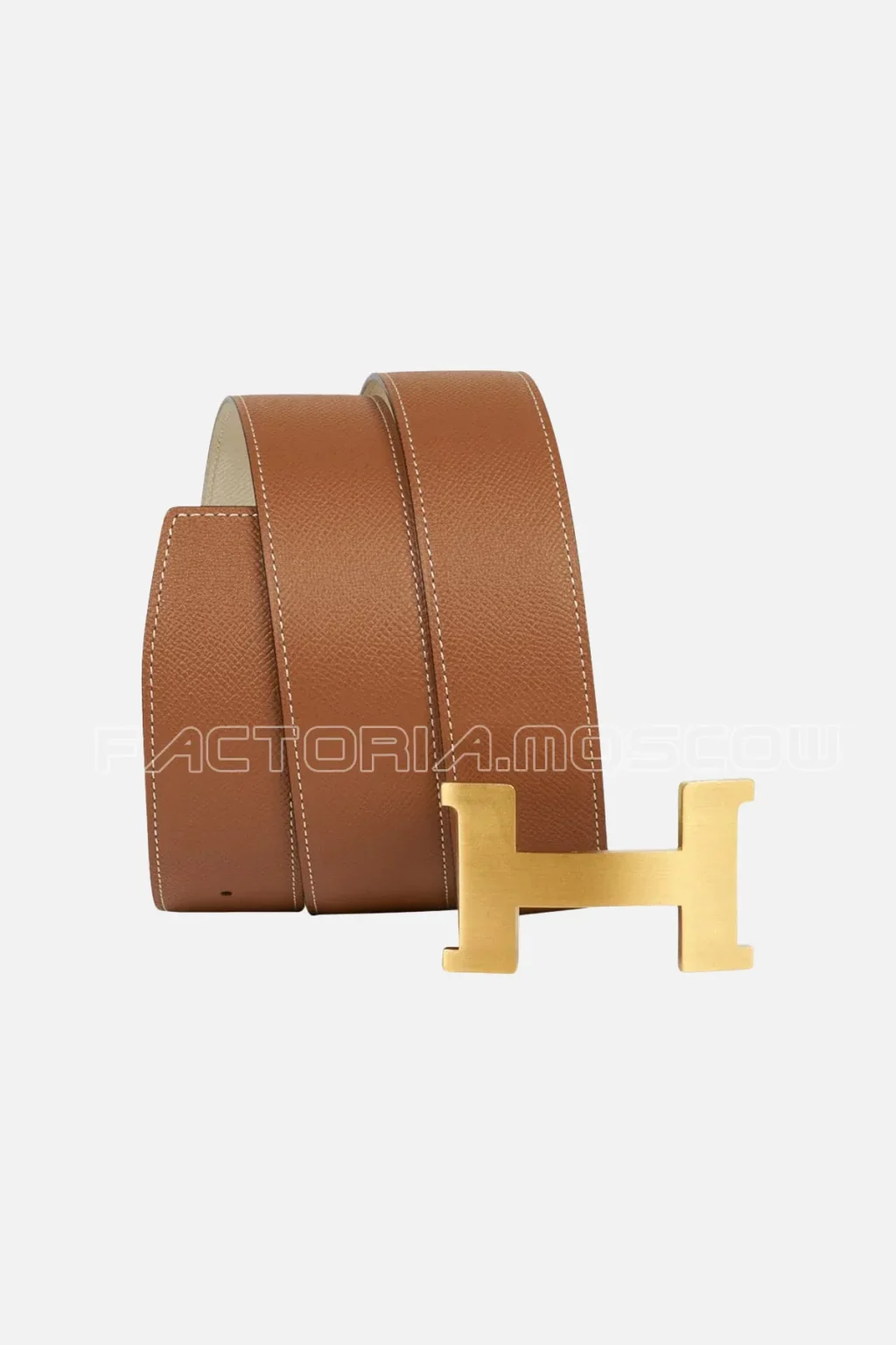 Hermes Belt Constance 42 mm Gold/Craie Brushed Gold Buckle