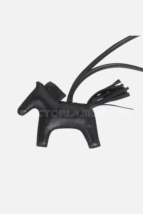 Hermes Rodeo PM Bag Charm So Black Limited Edition New w/ Box
