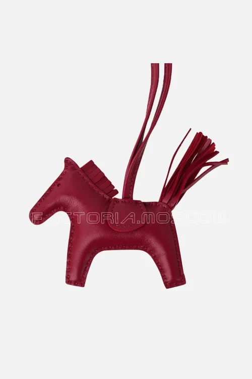 Hermes Rodeo PM Bag Charm Rubis New w/Box