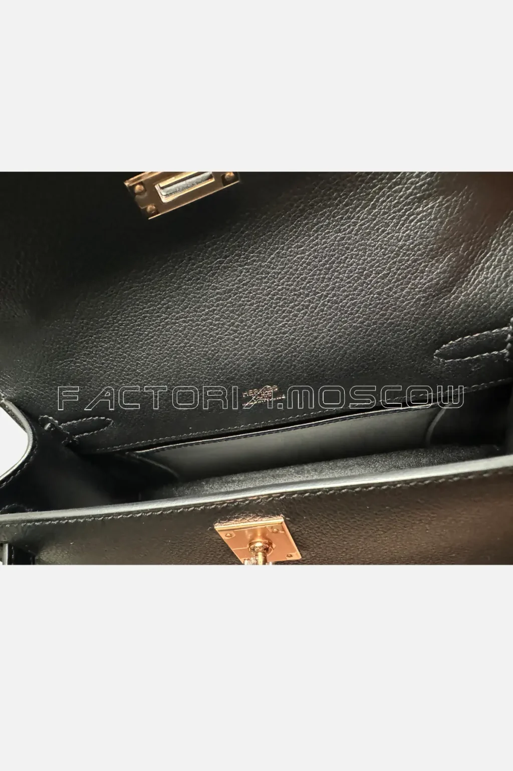 Hermès Kelly Pochette Evercolor Colour Black RGHW