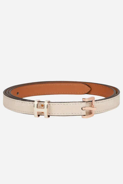 Hermès Pop H Belt 15mm Craie Epsom Rose Gold 105cm