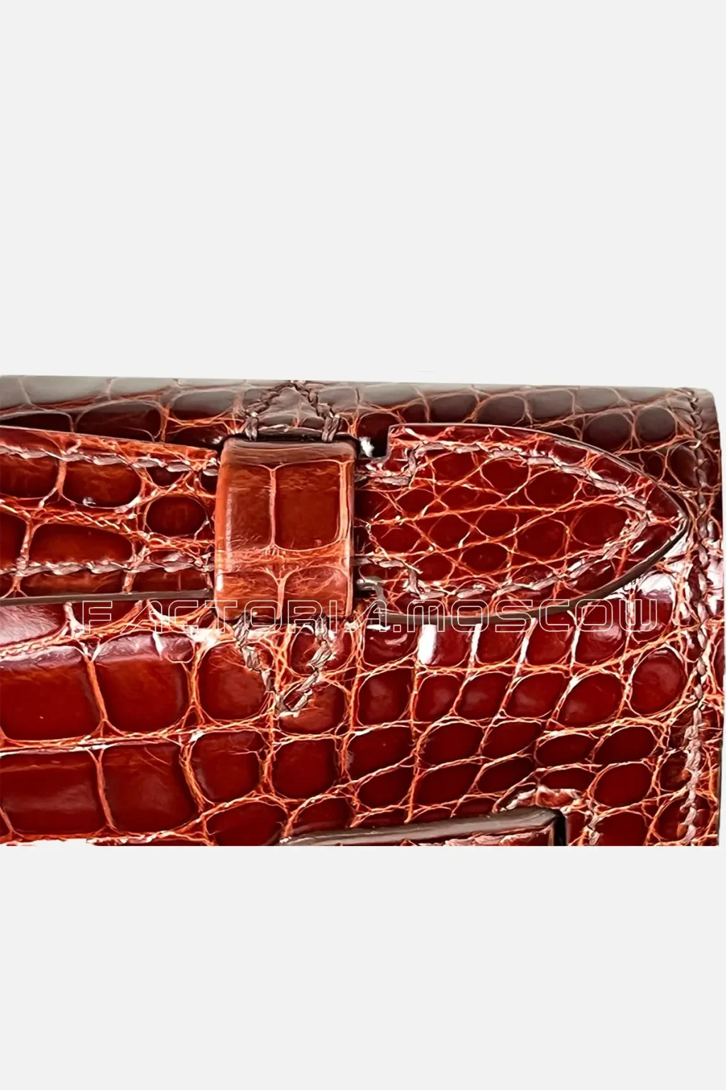 Hermes Kelly Pouchette Alligator lisse Colour Miel (Honey Brown) GHW