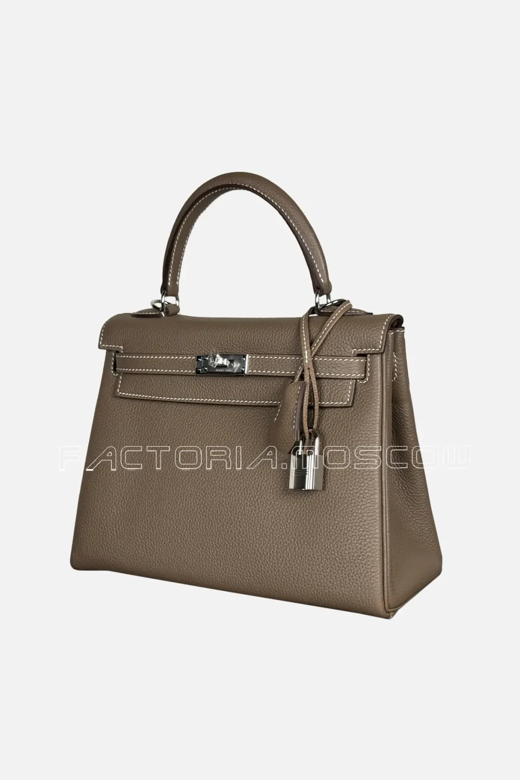 Hermes Kelly Retourne 25 Togo Colour Etoupe PHW
