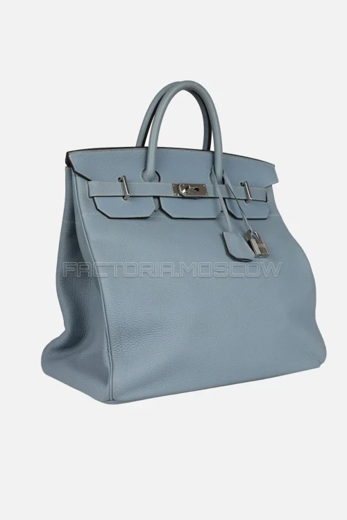 Hermes Birkin HAC 40 Bleu Lin Togo PHW