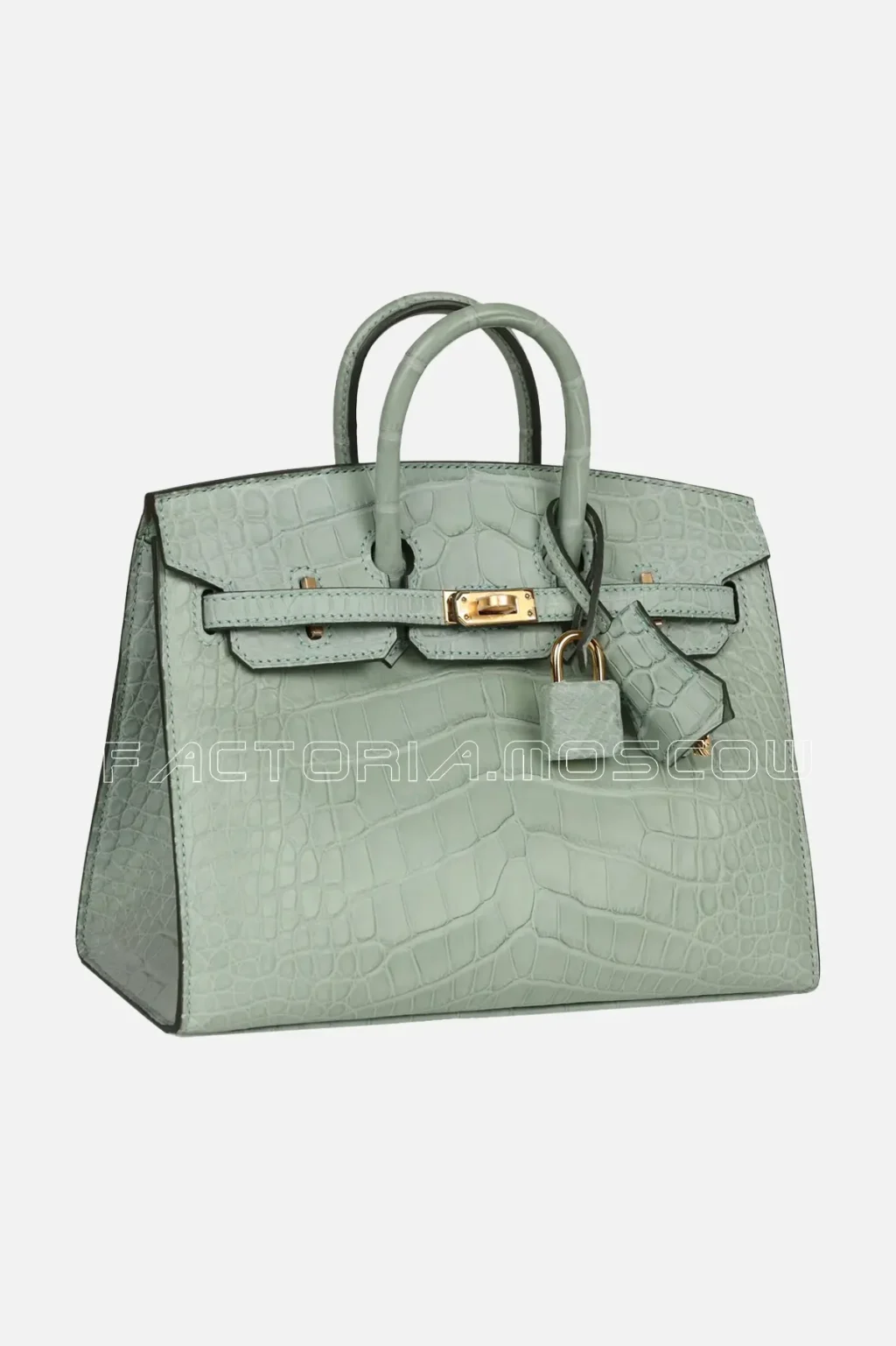 Hermès Birkin Sellier 20 Vert D'eau Matte Alligator GHW