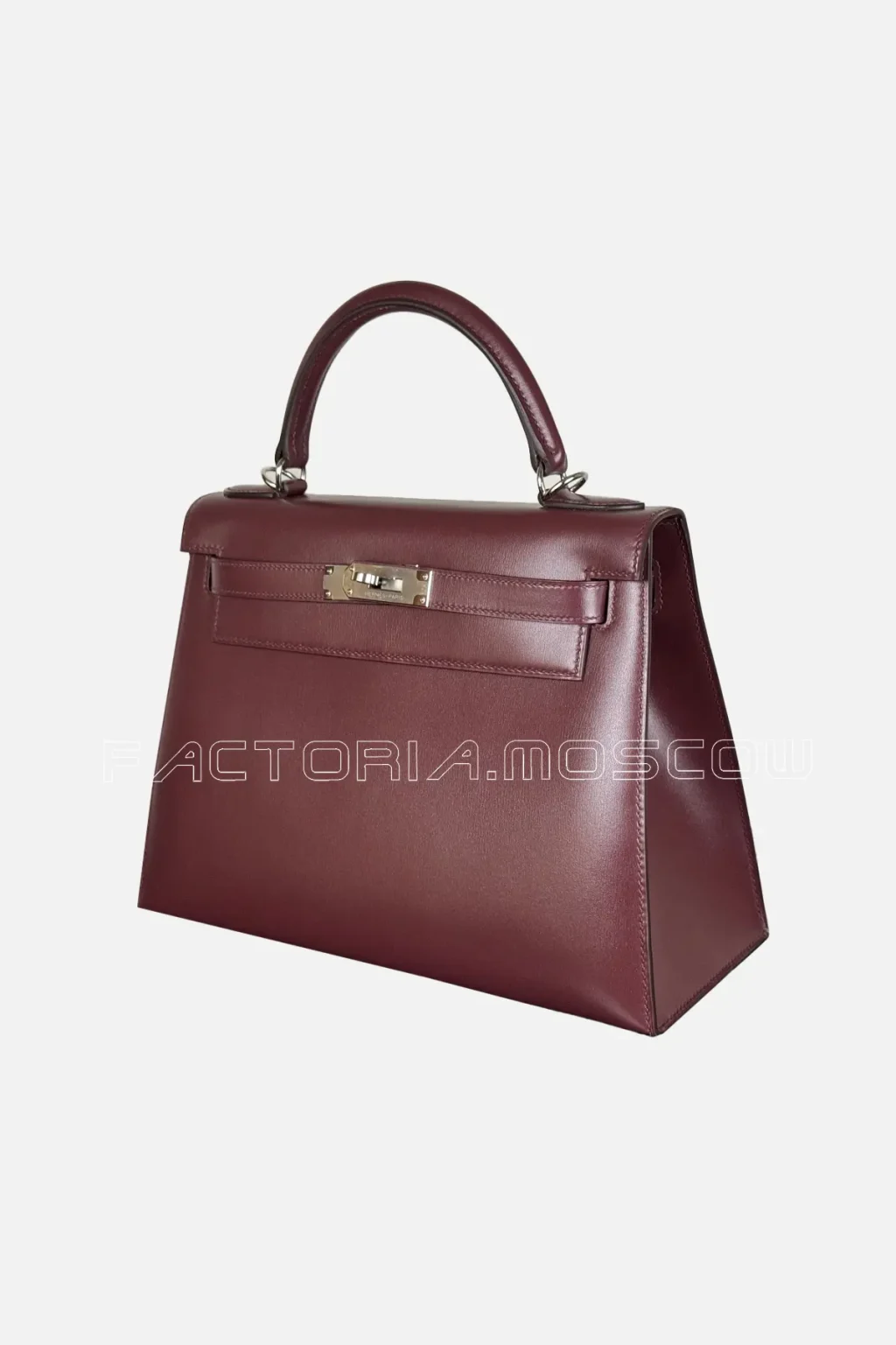 Hermes Kelly Sellier Box Calf Colour Rouge H PHW