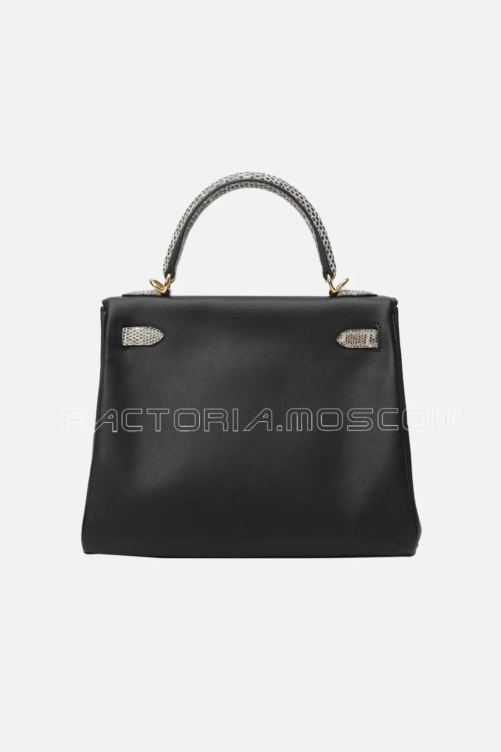 Hermès Kelly Retourne 25 Touch Evercolor/Ombre Lizard Colour Black GHW