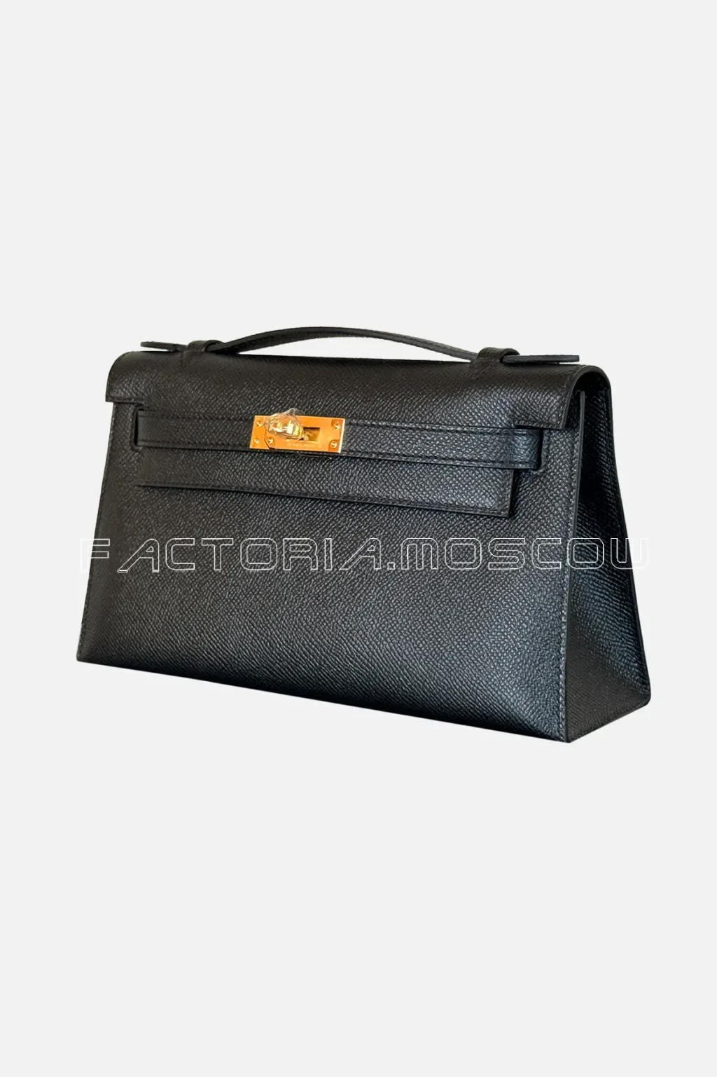 Hermes Kelly Pochette Epsom Colour Black GHW
