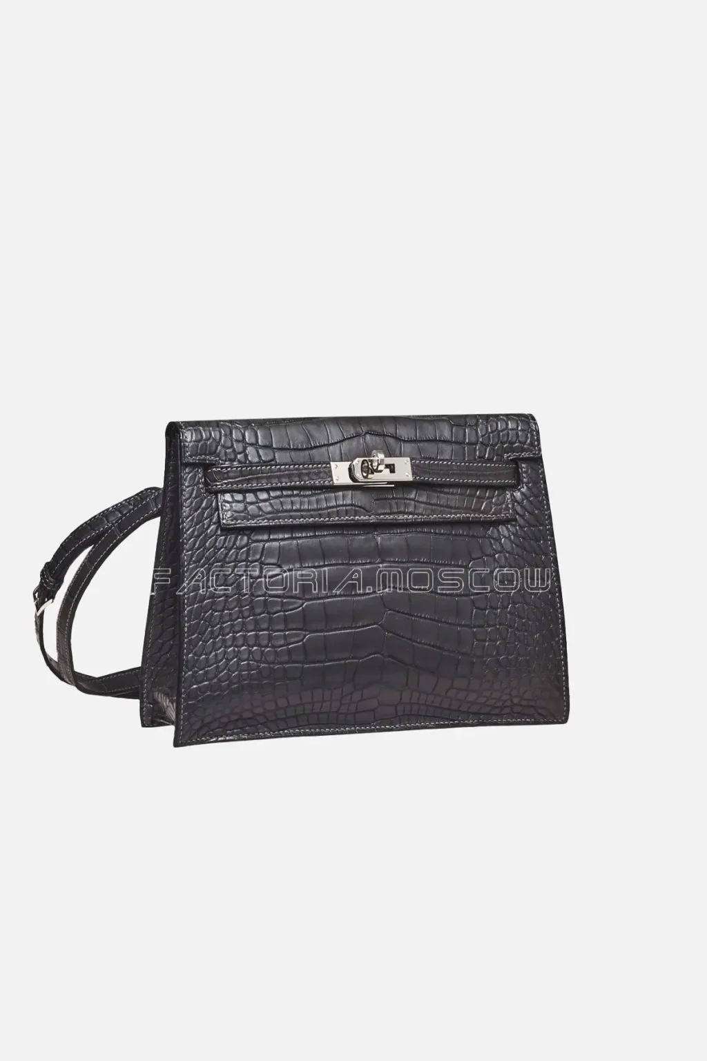Hermes Kelly Danse II Matte Plomb Alligator PHW