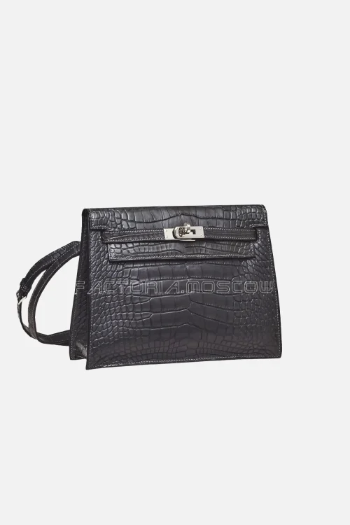 Hermes Kelly Danse II Matte Plomb Alligator PHW