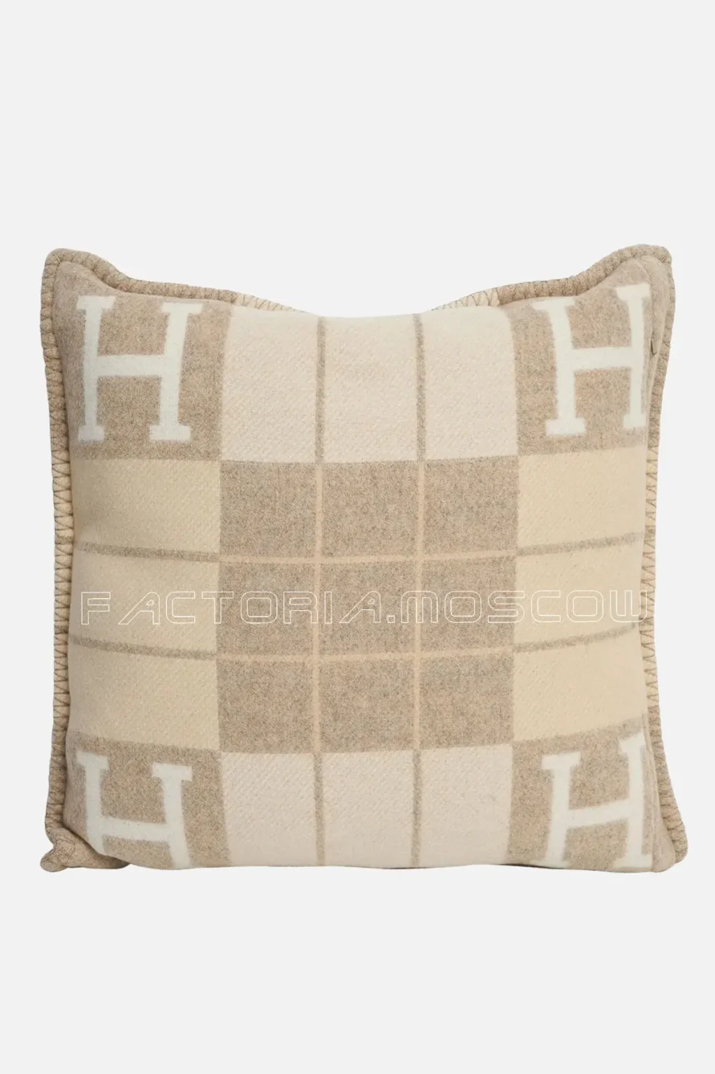 Hermes Cushion Avalon III PM H Camomille / Coco Throw Pillow Set of 2