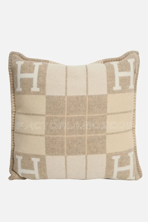 Hermes Cushion Avalon III PM H Camomille / Coco Throw Pillow Set of 2