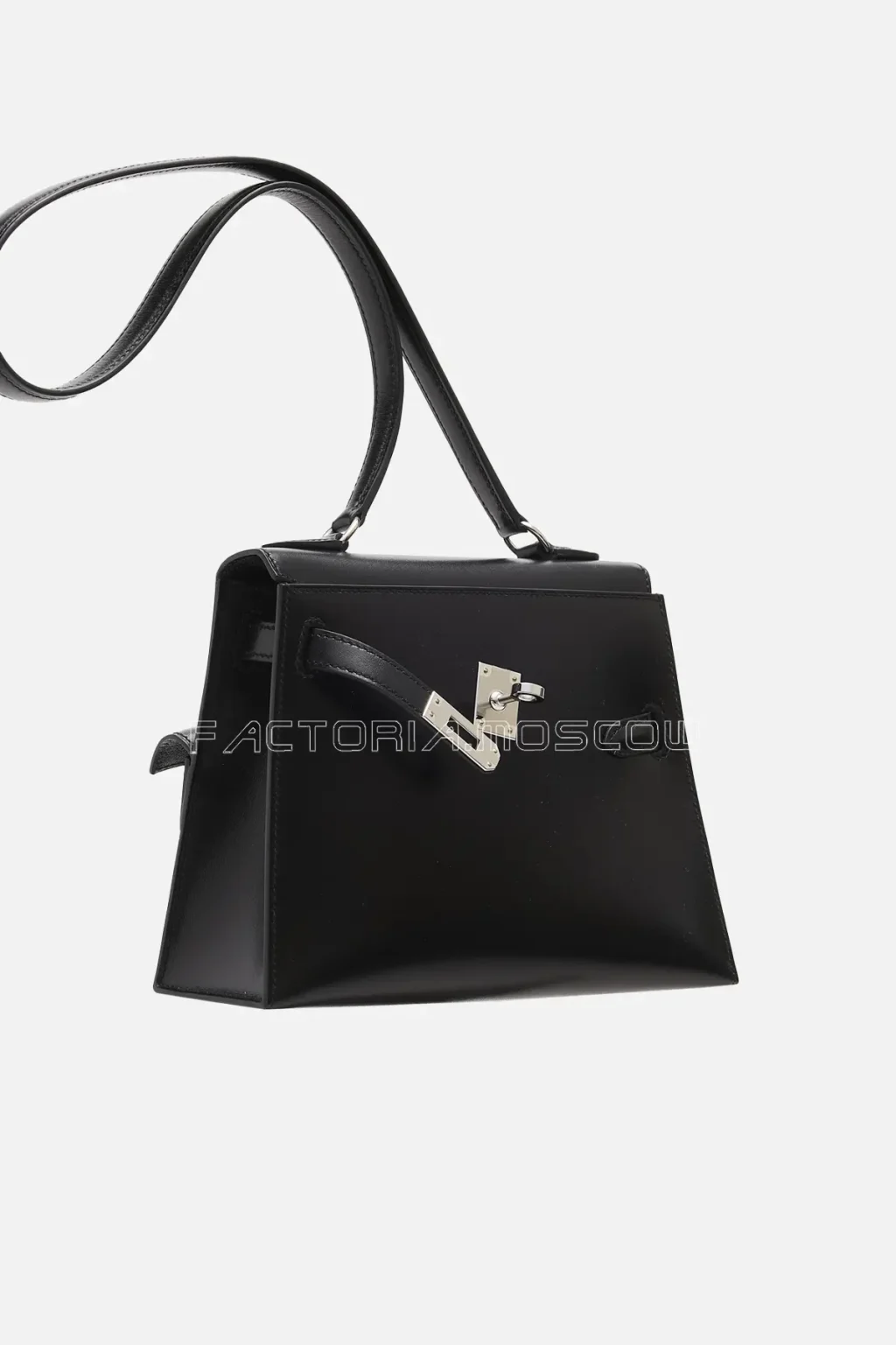 Hermès Kelly En Desordre 20 Sellier Black Box Calf PHW