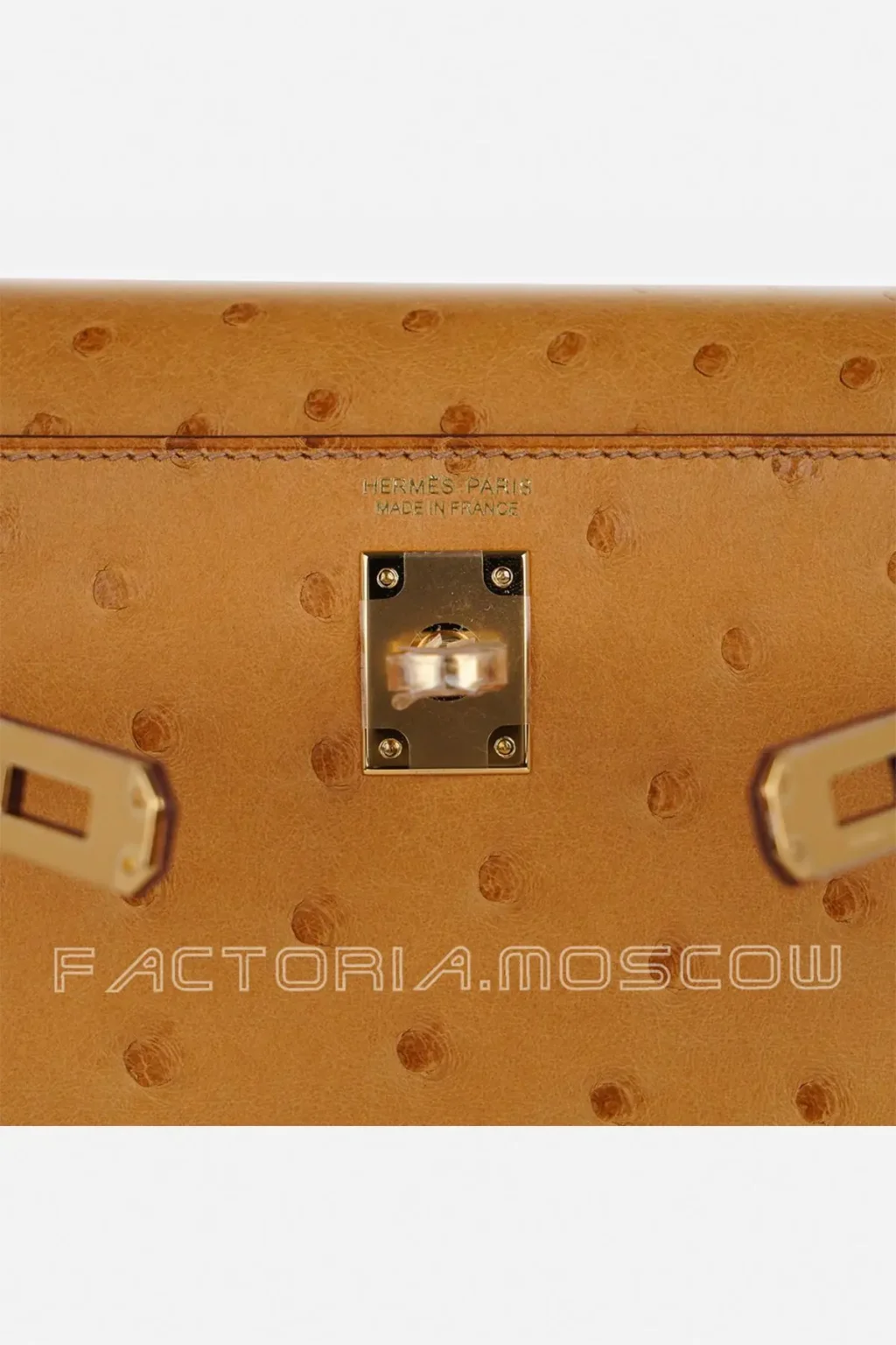 Hermes Kelly Danse II Ostrich Colour Tabac GHW