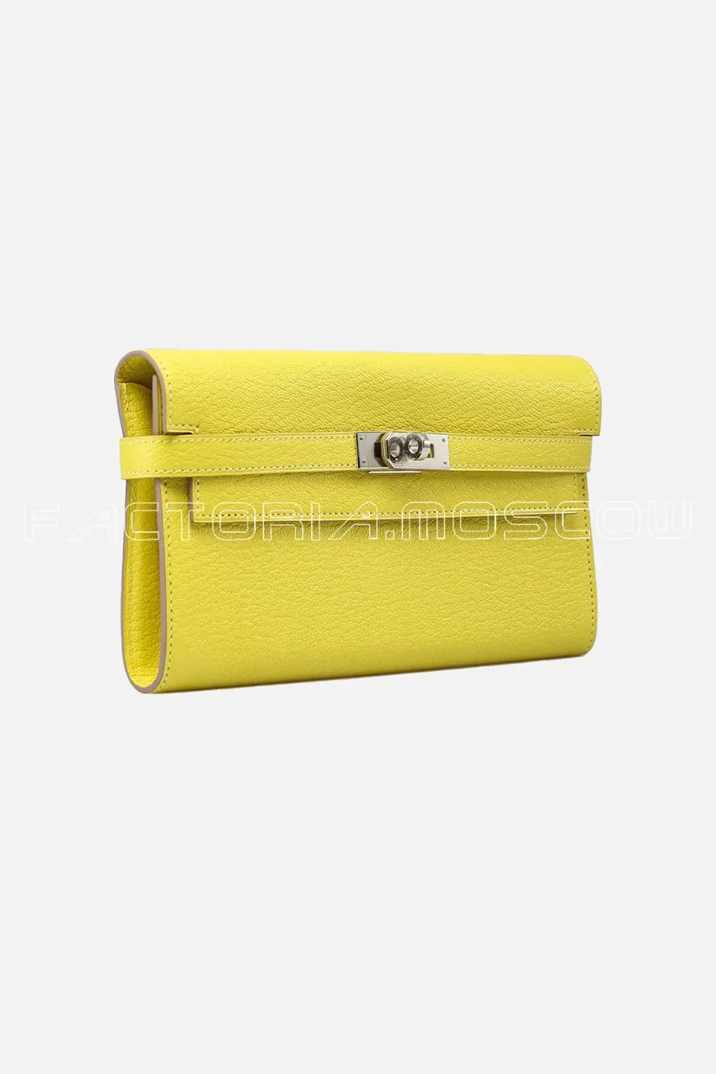 Hermes Kelly Long Wallet Chevre Lime Hardware Phw