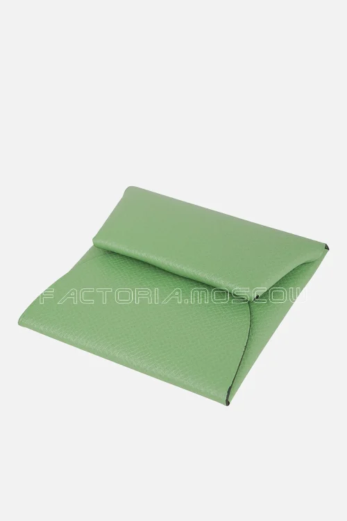 Hermes Bastia Change Purse Epsom leather Vert Criquete