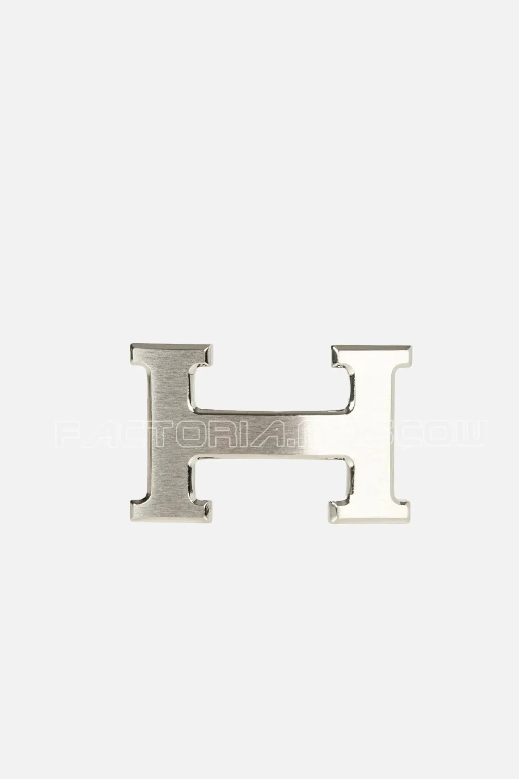 Hermes Belt H Constance 32mm Blue Obscure/Gris Mouette Brushed Palladium