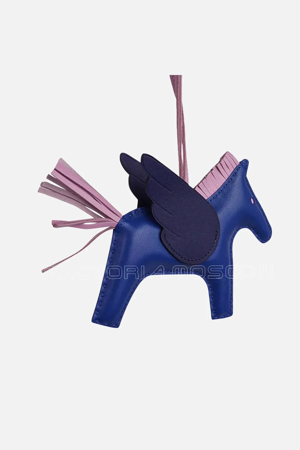 Hermes Pegase Rodeo PM Bag Charm Blue de France /Blue Sapphire/Mauve Sylvestre