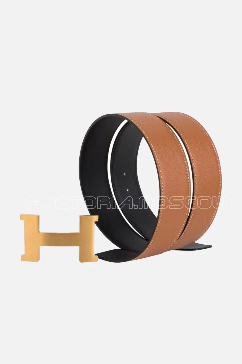 Hermes Belt Constance 42mm Gold / Black Brushed Gold