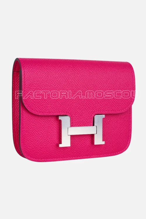 Hermes Constance Slim Epsom leather Rose Mexico Hardware Phw