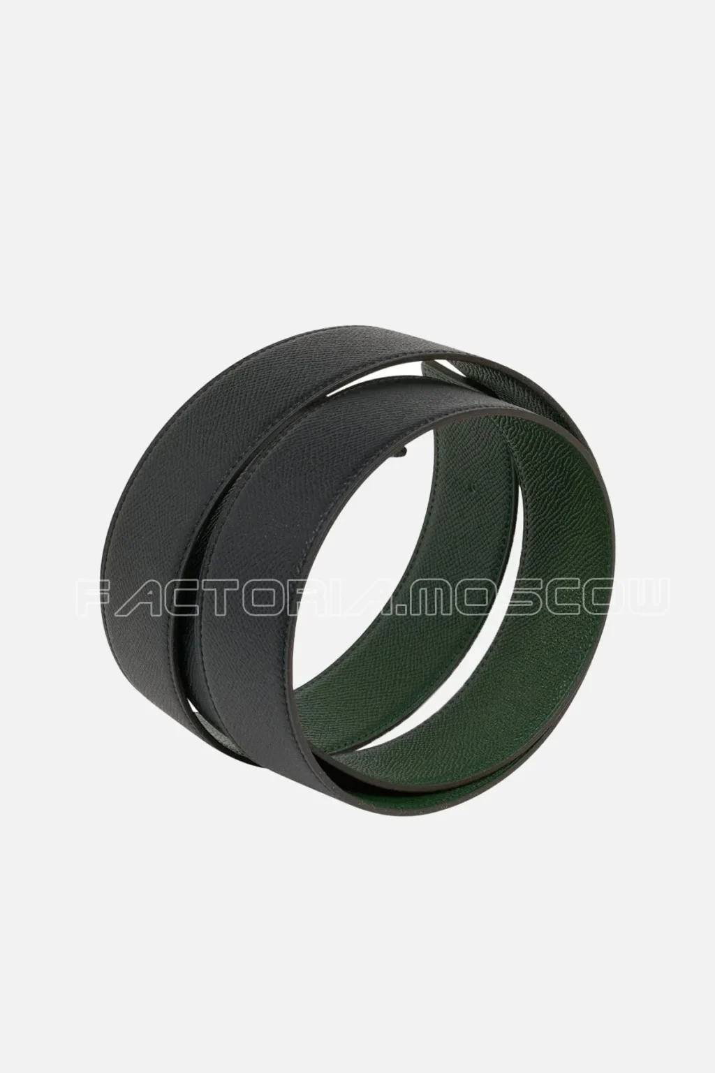 Hermes Belt Constance 42mm Black / Vert Anglais Brushed Palladium Buckle