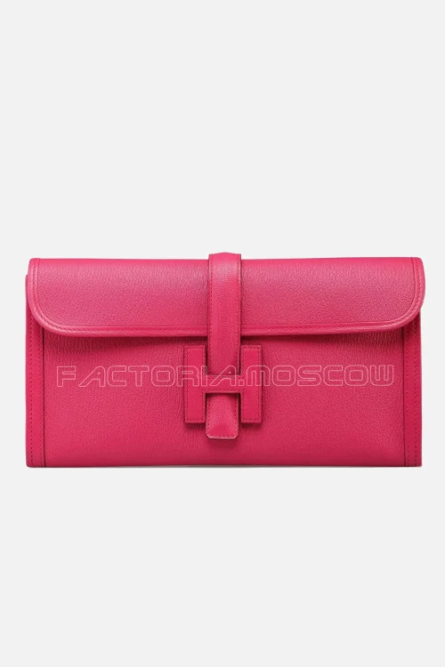 Hermes Jide Elan 29 Clutch Chèvre Mysore Rose Mexico Hardware Leather