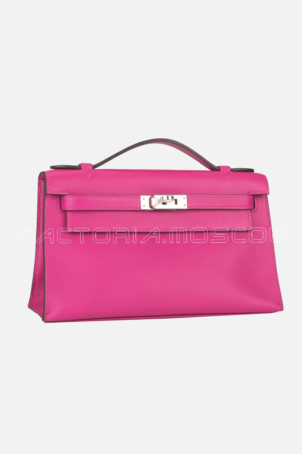 Hermès Kelly Pouchette Swift Colour Rose Purple PHW