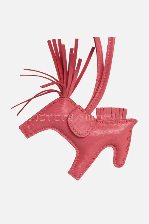 Hermes Rodeo PM Bag Charm Rose Azalee Pink New w/Box