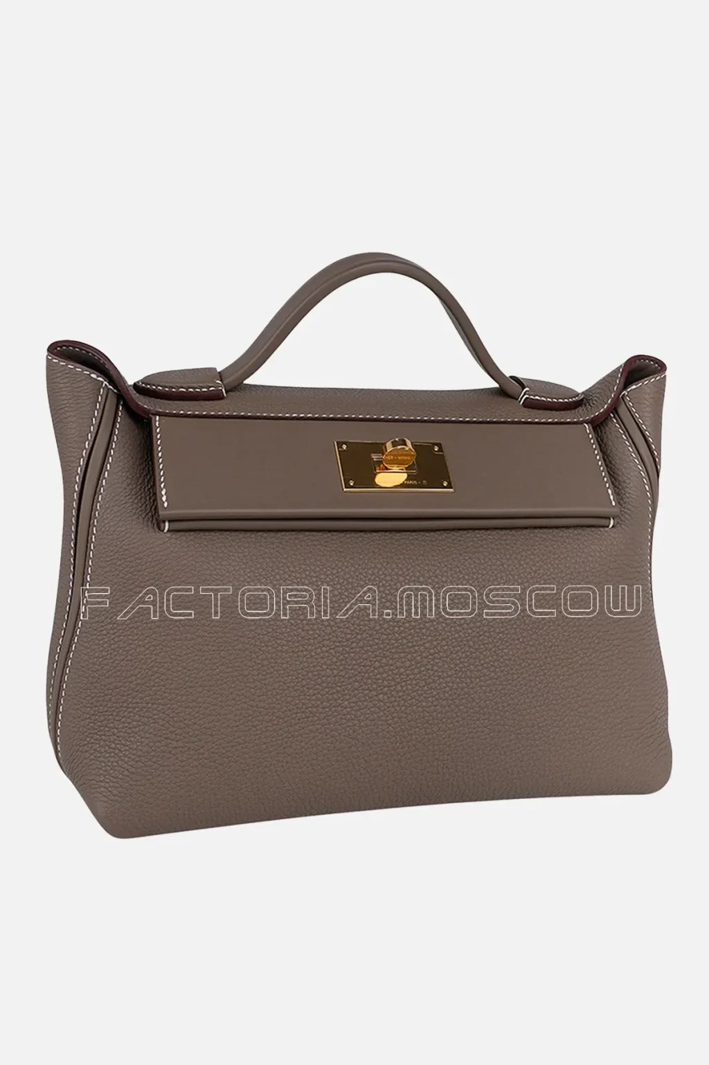 Hermes 24/24 29 Bag Togo/Swift Etoupe GHW