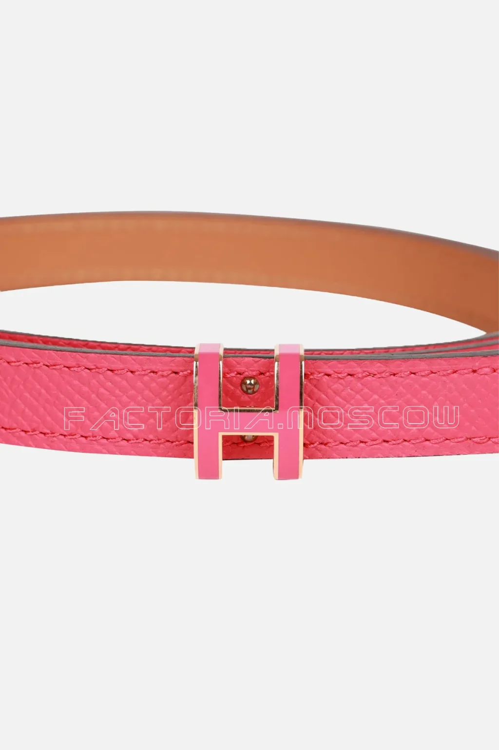 Hermès Pop H Belt 15mm Rose Extreme Epsom Rose Gold 80cm