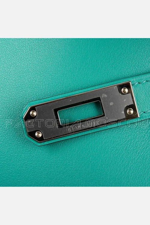 Hermes Kelly Cut Clutch Swift Vert Verone PHW