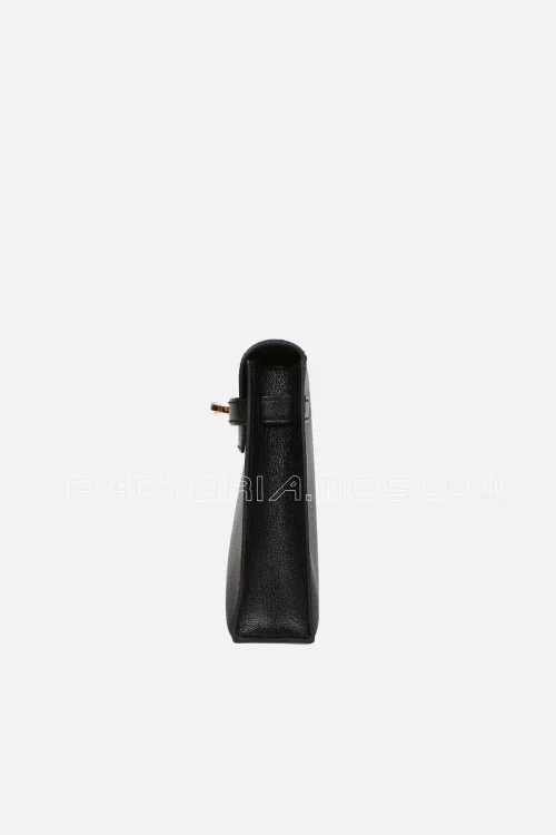 Hermes Kelly Elan Colour Black Chevre Chamkila GHW