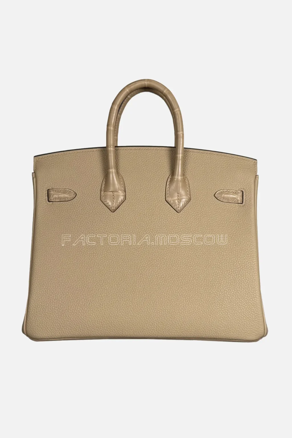 Hermes Birkin Touch 25 Alligator Matte/Togo Colour Trench Hardware PHW