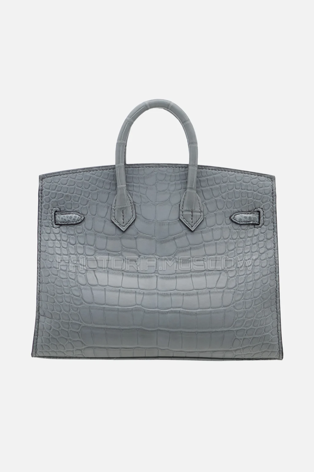 Hermès Birkin Sellier 20 Matte Alligator Gris Ciment GHW