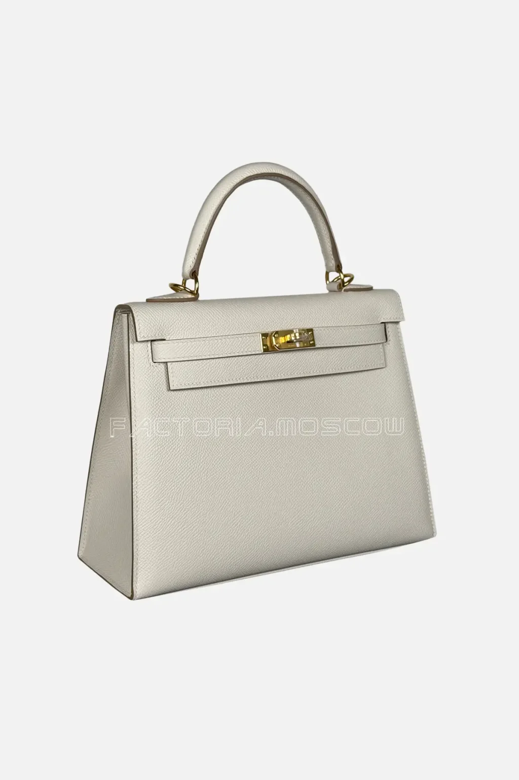 Hermes Kelly Sellier 25 Epsom Colour Craie Hardware GHW